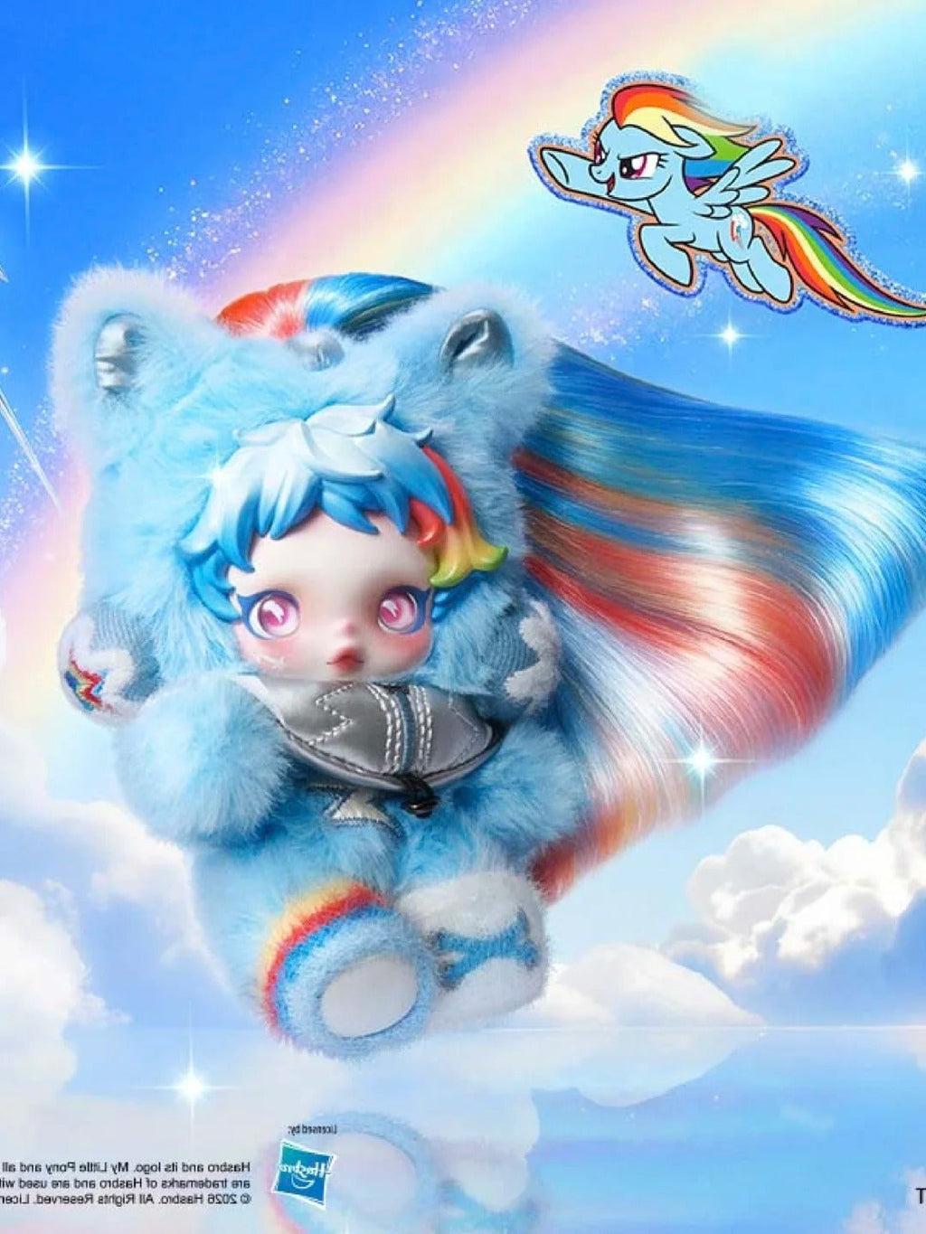 SKULLPANDA × My Little Pony Series Plush Doll Pendant Blind Box