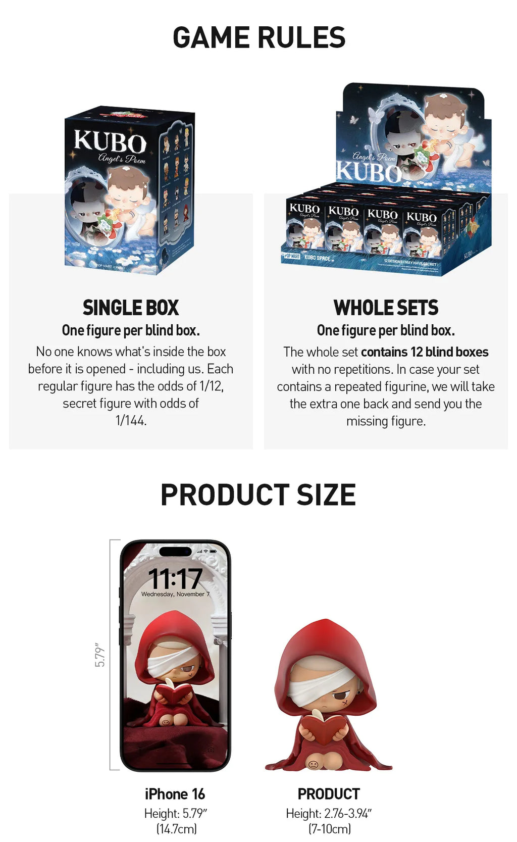 KUBO Angel's poem series figures blind box