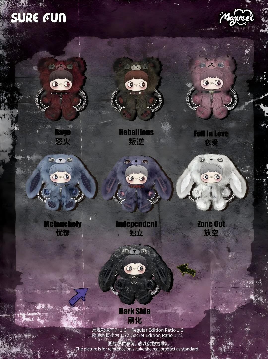 MayMei-V7 Rebel Doll Backpack Series Plush Blind Box【HiToys】