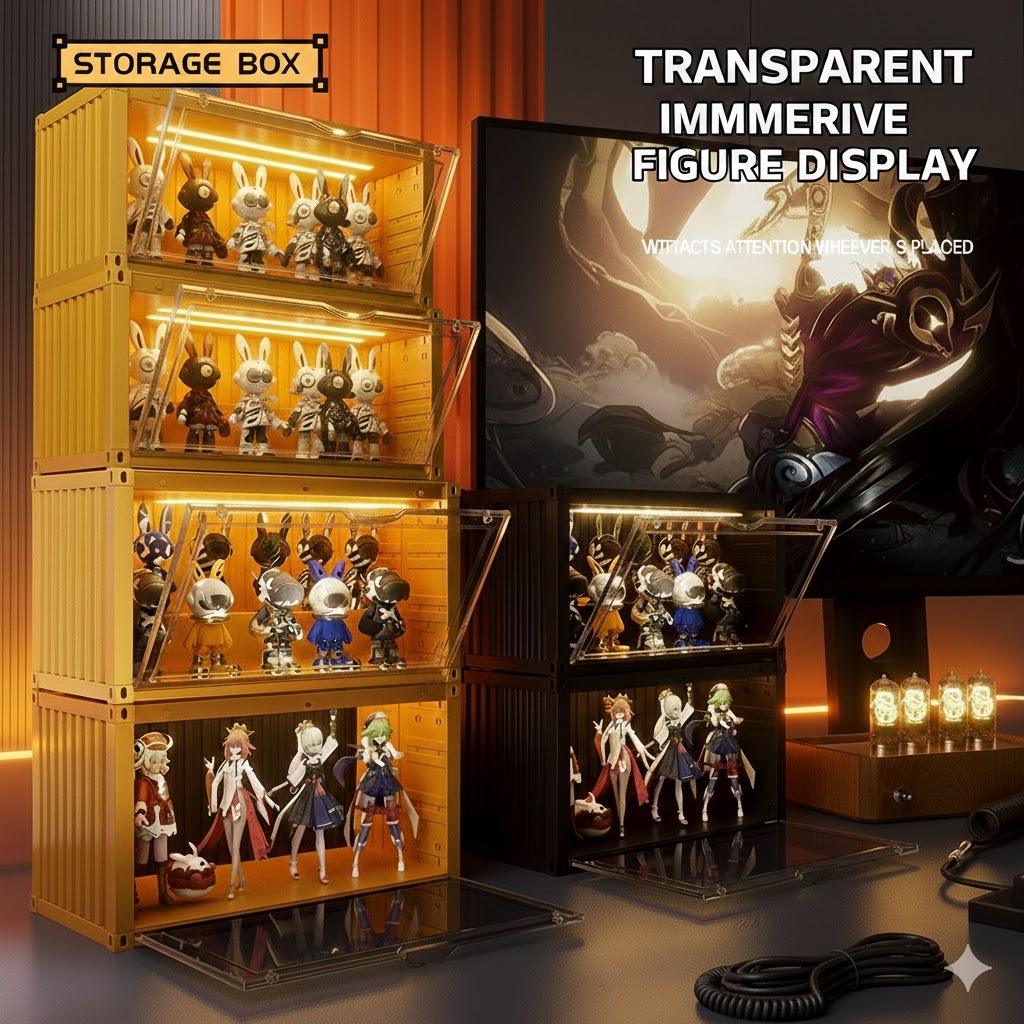 Cargo-X™ Stackable Container Display Box - Industrial Collection Pod
