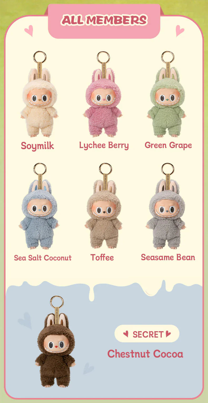 V1 The Monsters Exciting Macaron Series Plush Pendant Blind Box