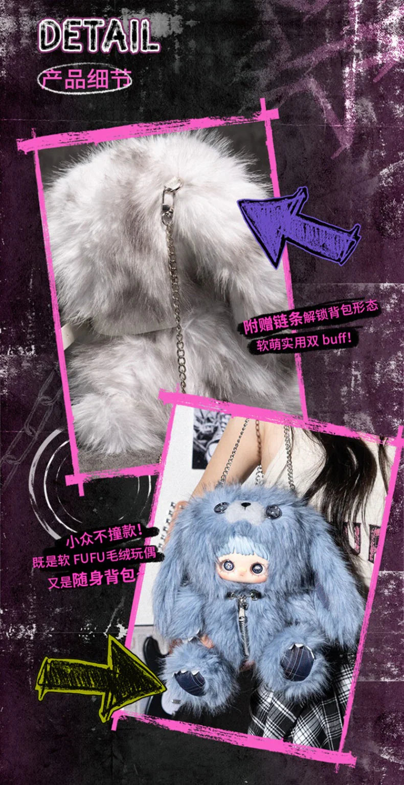 MayMei-V7 Rebel Doll Backpack Series Plush Blind Box【HiToys】