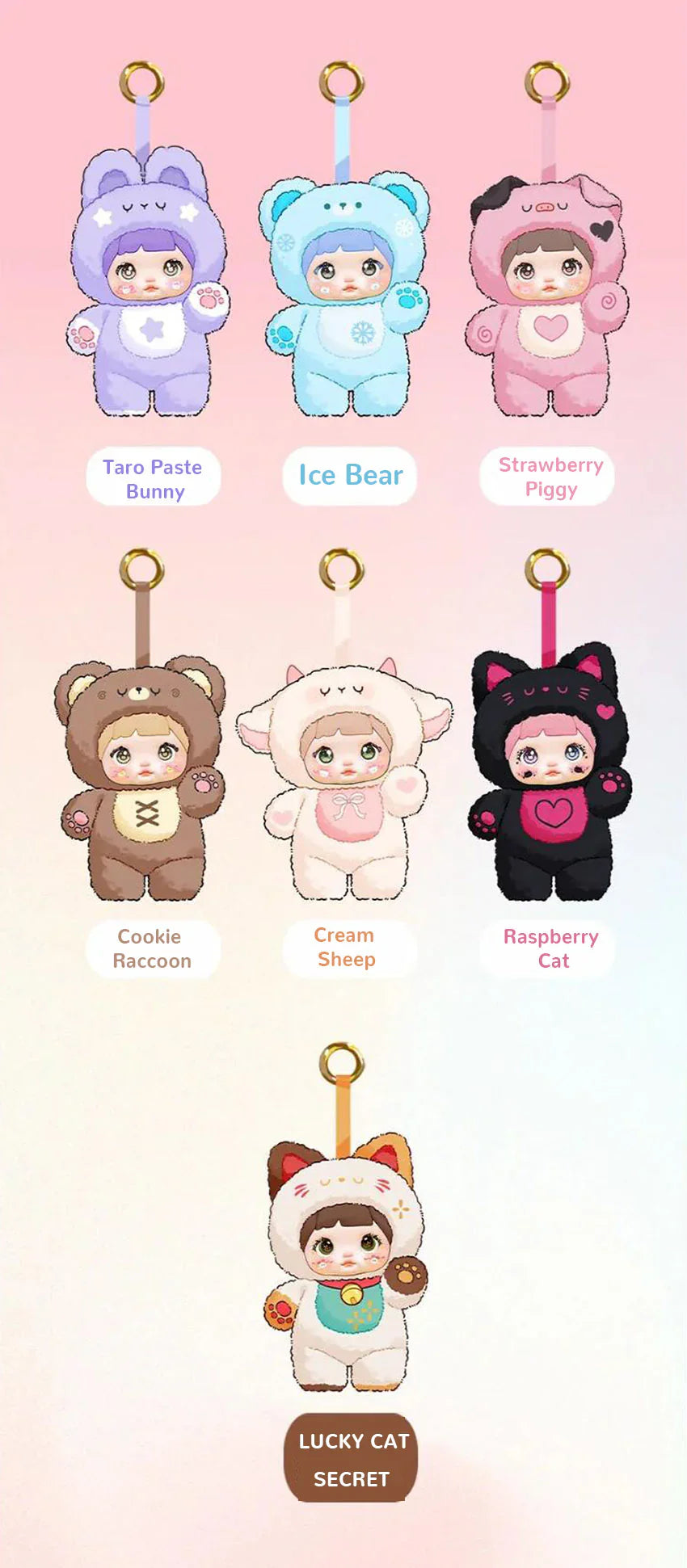 Nommi-V1 Loveliness Never Ends Series Plush Blind Box【HiToys】