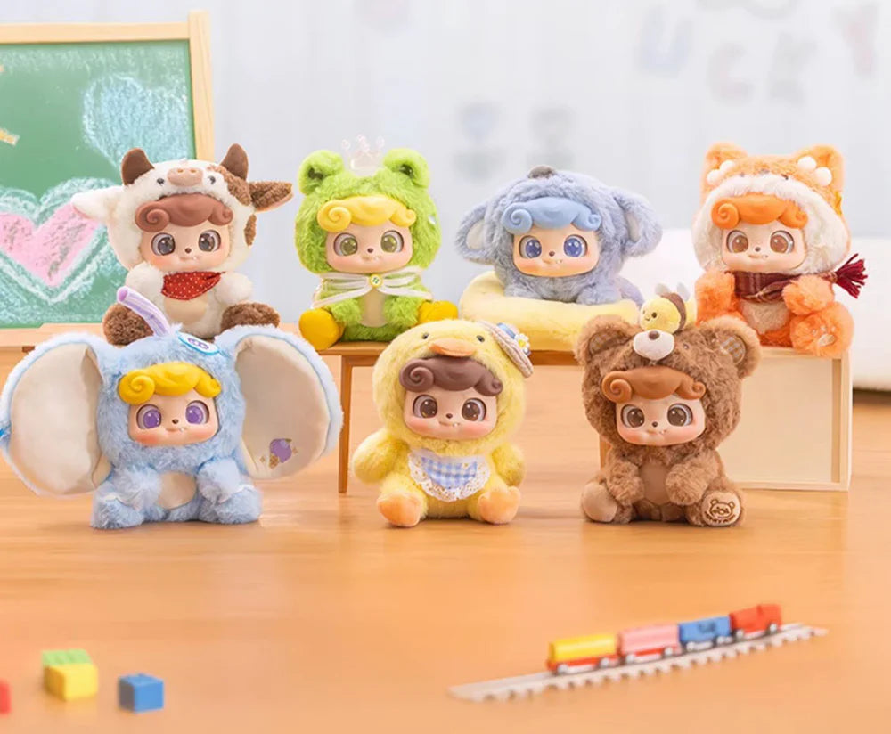 Q.Kid Animal Preschool Series Plush Blind Box【jotoys】