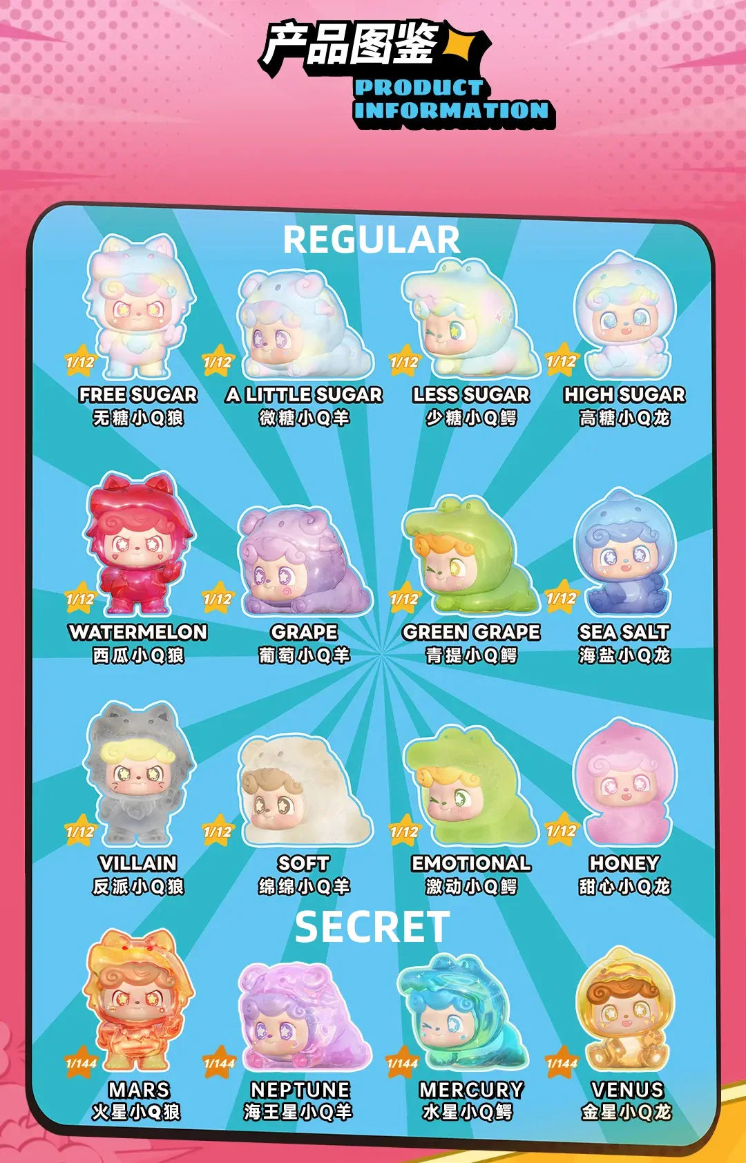 Q kid Secret Special Q Team Mini Series Blind Box