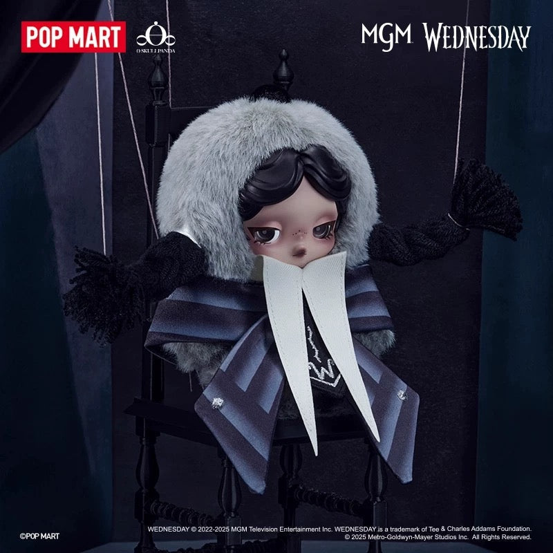 SKULLPANDA x Wednesday Plush (Nevermore Academy Uniform Version)