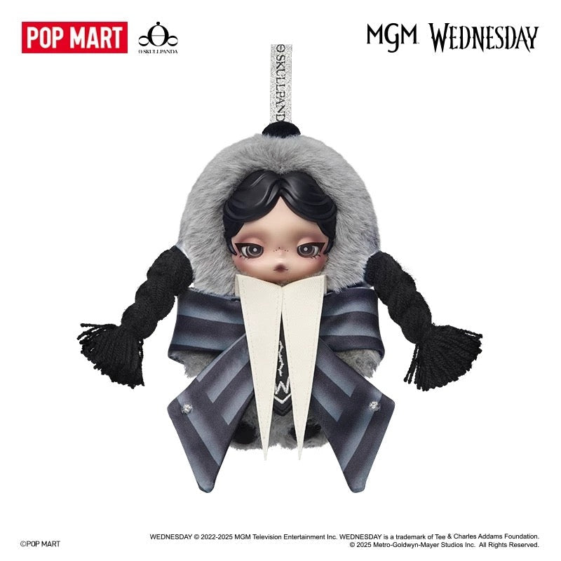 SKULLPANDA x Wednesday Plush (Nevermore Academy Uniform Version)
