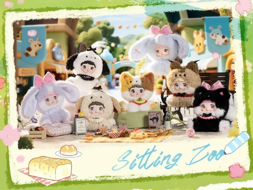 Nommi-V12 Sitting Zoo Series Plush Blind Box【HiToys】